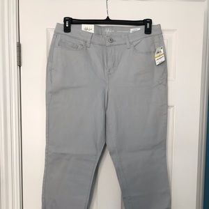 Light Grey Slim Mid Rise Jeans